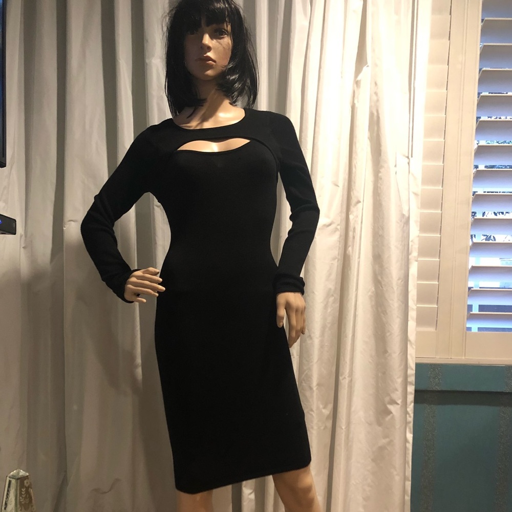 Guess black sweater dress